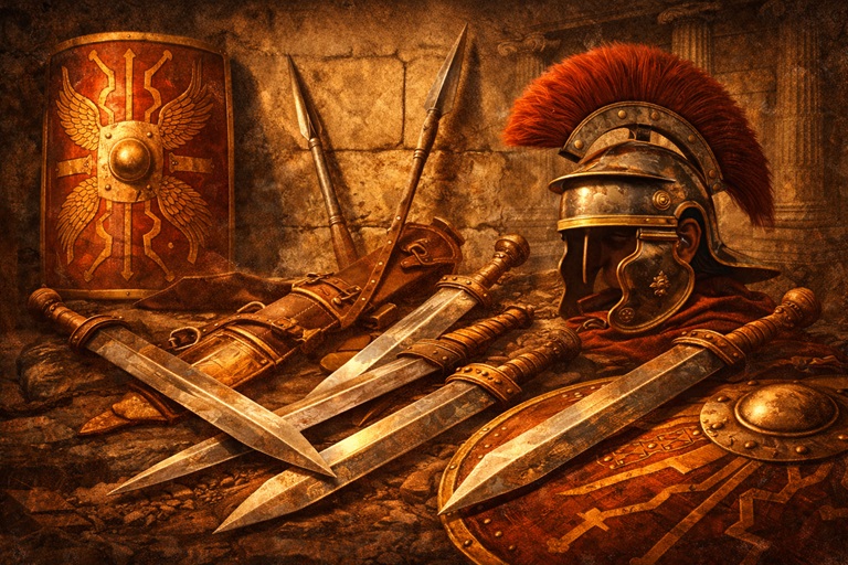 nahled - rimske zbrane
